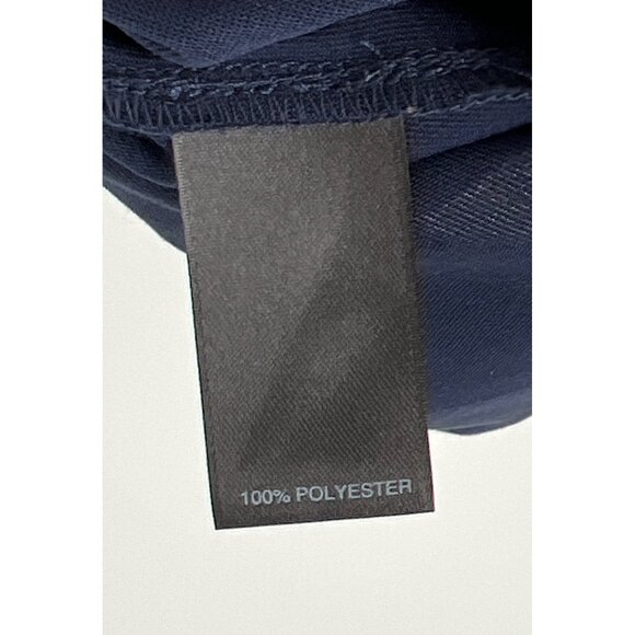 Solaris Mens Navy Long Sleeve Shirt Size 2XT Polyester Lightweight - Picture 6 of 6